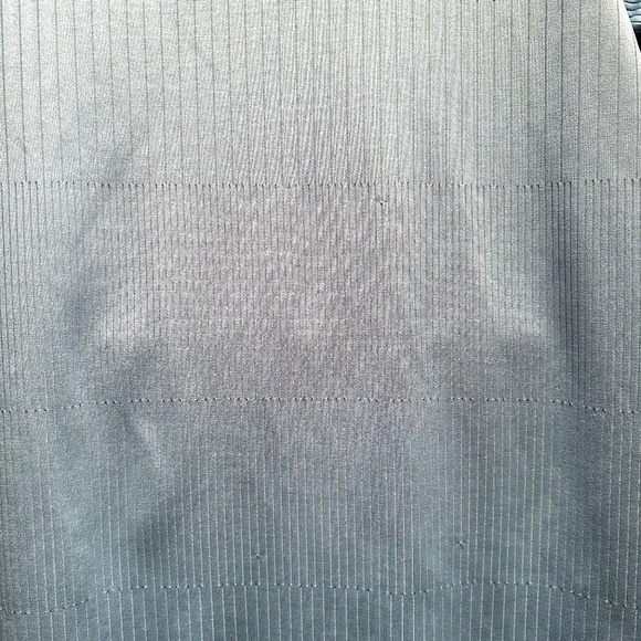 Anchor Blue Ribbed Shirt Baby Blue Medium 90s Fitted Eurotrash Classic - Picture 11 of 11